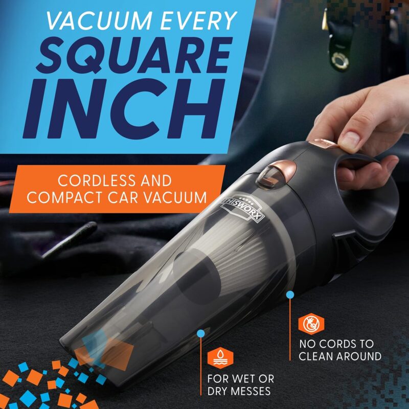 ThisWorx® Car Vacuum Cleaner Cordless Black